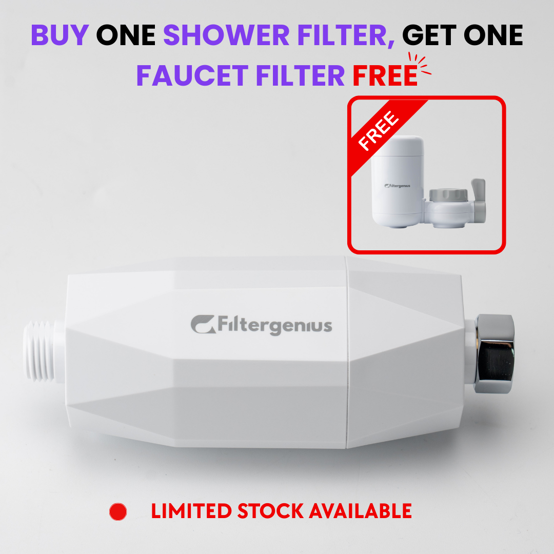 Instant Shower Water Purifier + Faucet Filter Free
